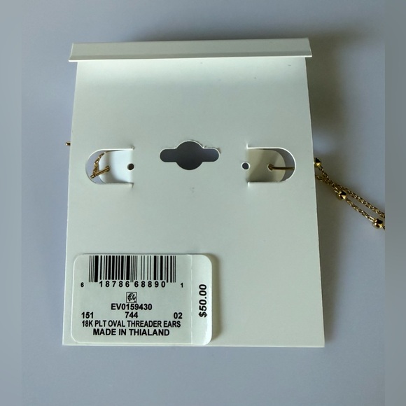 Giani Bernini 18K Gold Over Sterling Silver threader Drop Earrings - Picture 2 of 4